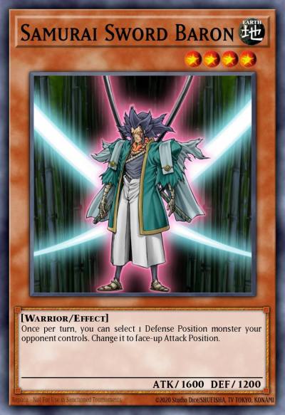 Samurai Sword Baron Super Rare WC10-EN001 Yu-Gi-Oh! 5Ds World Championship 2010 Reverse of Arcadia promotional cards Yugioh card