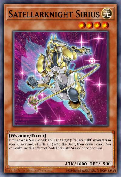 Satellarknight Sirius Rare MP15-EN146 2015 Mega-Tin Mega Pack Yugioh card