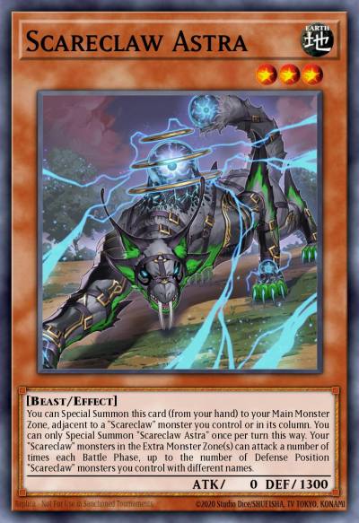Scareclaw Astra Common MP23-EN065 25th Anniversary Tin Dueling Heroes Mega Pack Yugioh card