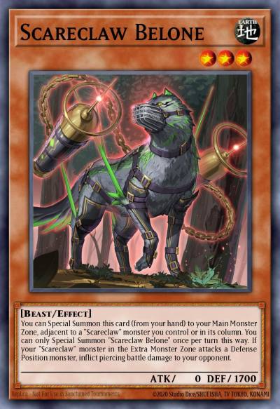 Scareclaw Belone Common MP23-EN066 25th Anniversary Tin Dueling Heroes Mega Pack Yugioh card