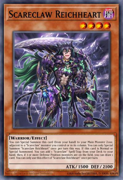 Scareclaw Reichheart Prismatic Secret Rare MP23-EN068 25th Anniversary Tin Dueling Heroes Mega Pack Yugioh card