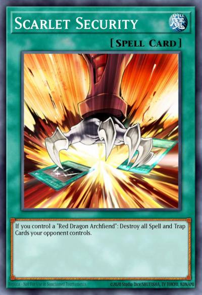 Scarlet Security Common EXVC-EN045 Extreme Victory Yugioh card