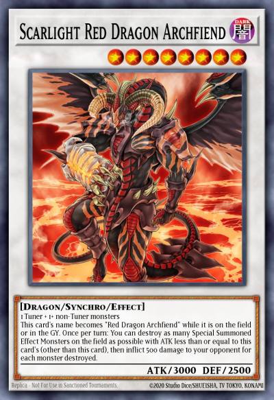 Scarlight Red Dragon Archfiend Secret Rare MP16-EN140 2016 Mega-Tin Mega Pack Yugioh card