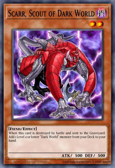 Scarr Scout of Dark World Common DR04-EN085 Dark Revelation Volume 4 Yugioh card