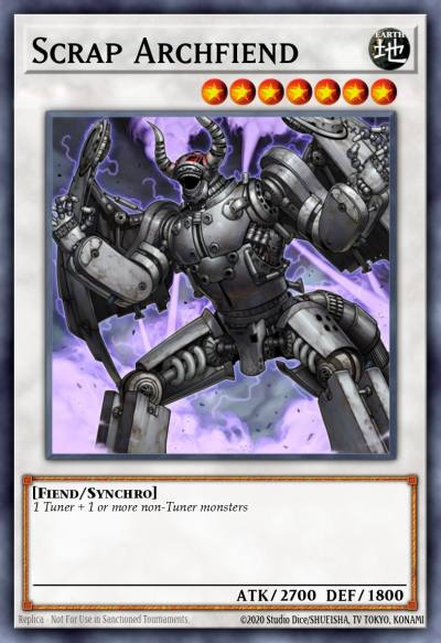 Scrap Archfiend Super Rare DREV-EN000 Duelist Revolution Yugioh card