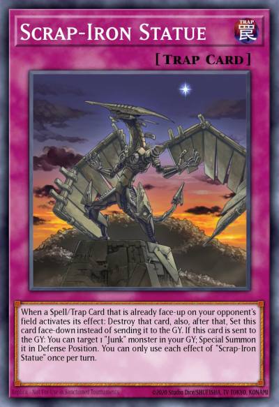 Scrap-Iron Statue Super Rare SPWA-EN059 Spirit Warriors Yugioh card