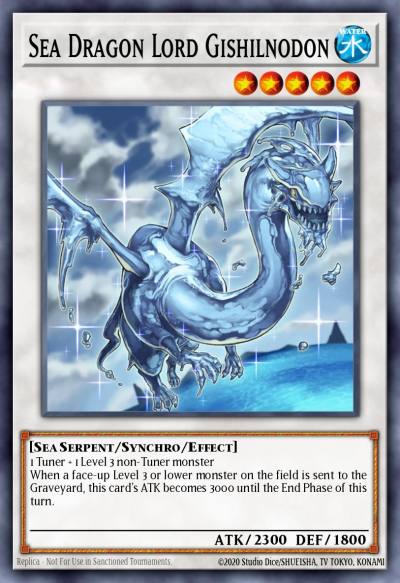 Sea Dragon Lord Gishilnodon Super Rare RGBT-EN044 Raging Battle Yugioh card