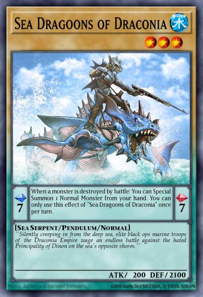 Sea Dragoons of Draconia Rare CROS-EN000 Crossed Souls Yugioh card