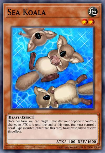 Sea Koala Common BP03-EN038 Battle Pack 3 Monster League Yugioh card