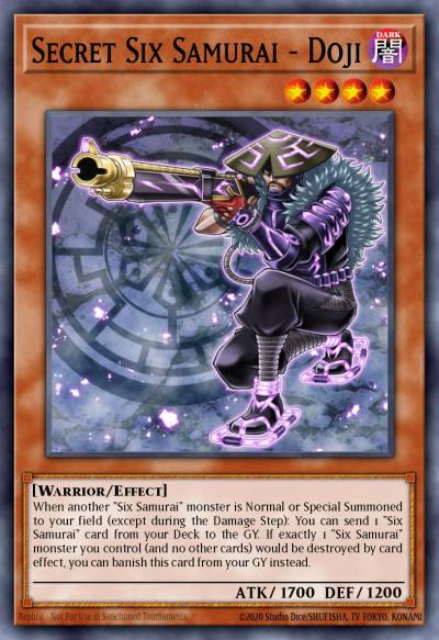 Secret Six Samurai - Doji Secret Rare SPWA-EN004 Spirit Warriors Yugioh card