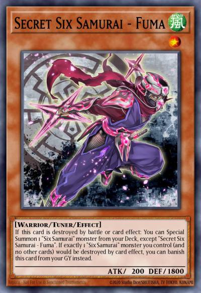 Secret Six Samurai - Fuma Ultra Rare DUOV-EN070 Duel Overload Yugioh card