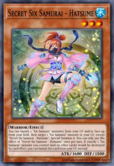 Secret Six Samurai - Hatsume Collector's Rare RA03-EN016 Quarter Century Bonanza Yugioh card