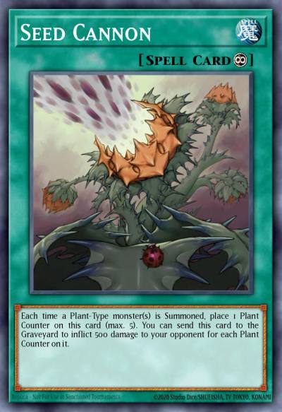 Seed Cannon Common CRMS-EN057 Crimson Crisis Yugioh card