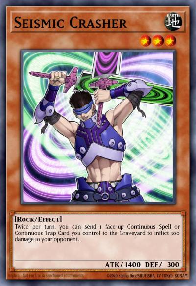 Seismic Crasher Common FOTB-EN027 Force of the Breaker Yugioh card