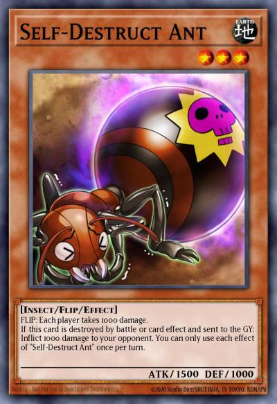 Self-Destruct Ant Common MP18-EN124 2018 Mega-Tin Mega Pack Yugioh card