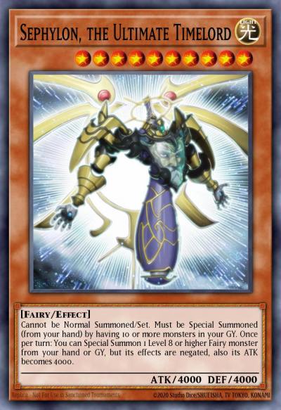 Sephylon the Ultimate Timelord Ultra Rare BLRR-EN056 Battles of Legend Relentless Revenge Yugioh card