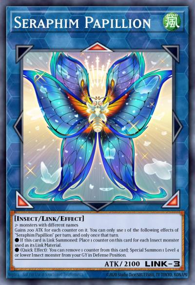 Seraphim Papillion Common CHIM-EN050 Chaos Impact Yugioh card