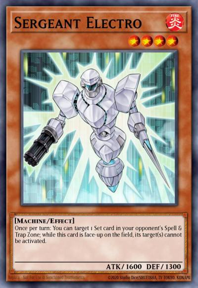 Sergeant Electro Common LEDU-EN046 Legendary Duelists Yugioh card