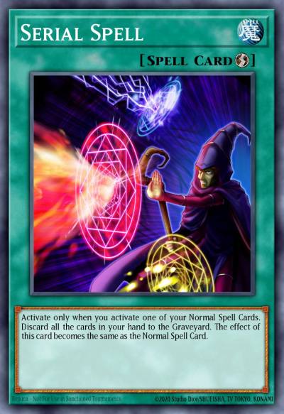 Serial Spell Rare DR3-EN097 Dark Revelation Volume 3 Yugioh card