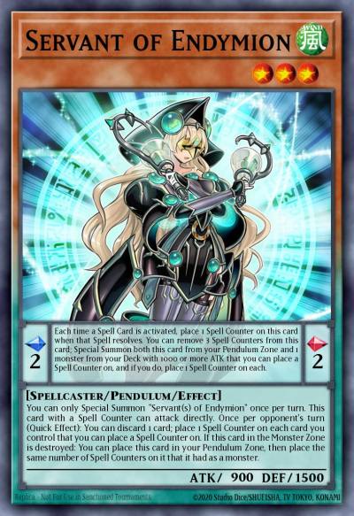 Servant of Endymion Super Rare OP12-EN008 OTS Tournament Pack 12 Yugioh card