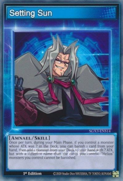 Setting Sun Common SGX3-ENS14 Speed Duel GX Duelists of Shadows Yugioh card