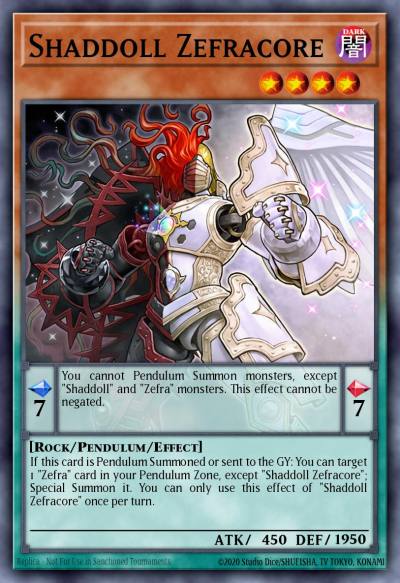 Shaddoll Zefracore Common CROS-EN023 Crossed Souls Yugioh card
