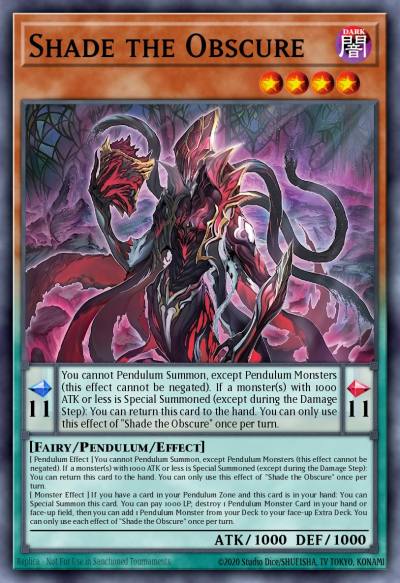 Shade the Obscure Secret Rare BLZD-EN083 Blazing Dominion Yugioh card