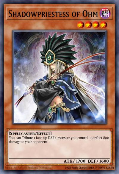 Shadowpriestess of Ohm Rare PTDN-EN024 Phantom Darkness Yugioh card