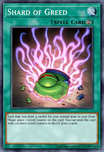 Shard of Greed Mosaic Rare BP02-EN165 Battle Pack 2 War of the Giants Yugioh card