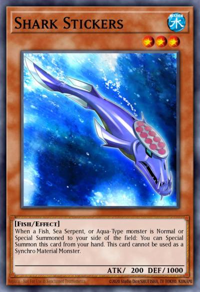 Shark Stickers Common PHSW-EN009 Photon Shockwave Yugioh card