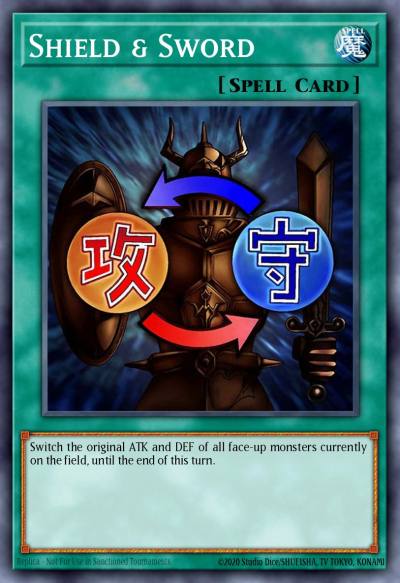 Shield and Sword Common BP02-EN130 Battle Pack 2 War of the Giants Yugioh card