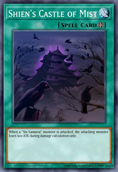 Shiens Castle of Mist Common GLD2-EN041 Gold Series 2009 Yugioh card