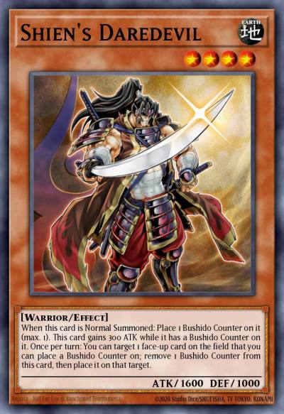 Shiens Daredevil Common SDWA-EN020 Samurai Warlords Structure Deck Yugioh card