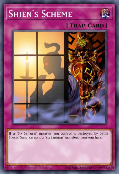 Shiens Scheme Common SDWA-EN038 Samurai Warlords Structure Deck Yugioh card