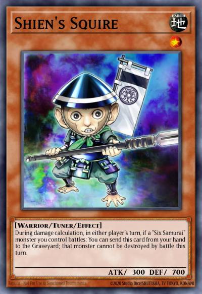 Shiens Squire Common SDWA-EN019 Samurai Warlords Structure Deck Yugioh card