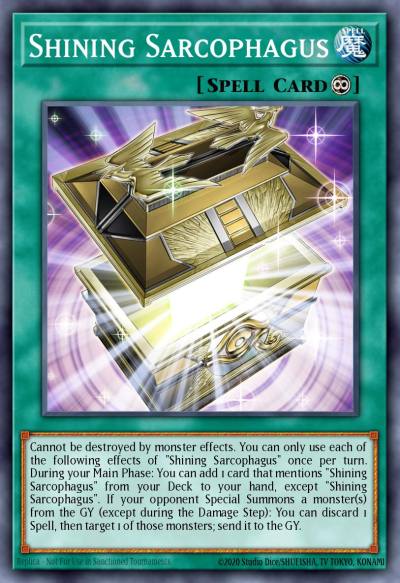 Shining Sarcophagus Starlight Rare MP25-EN005 2025 Mega-Pack Tin Yugioh card