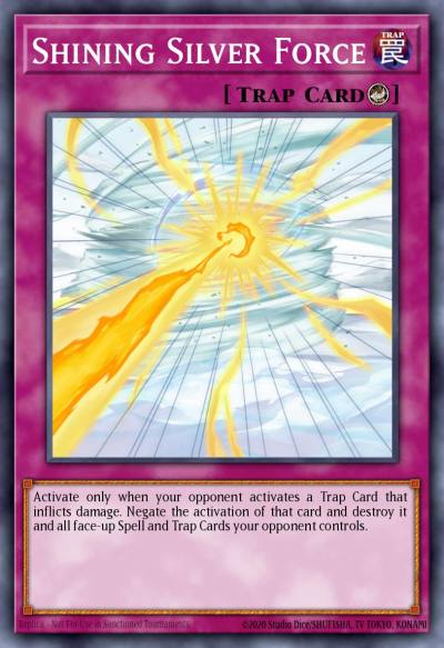 Shining Silver Force Rare CRMS-EN066 Crimson Crisis Yugioh card