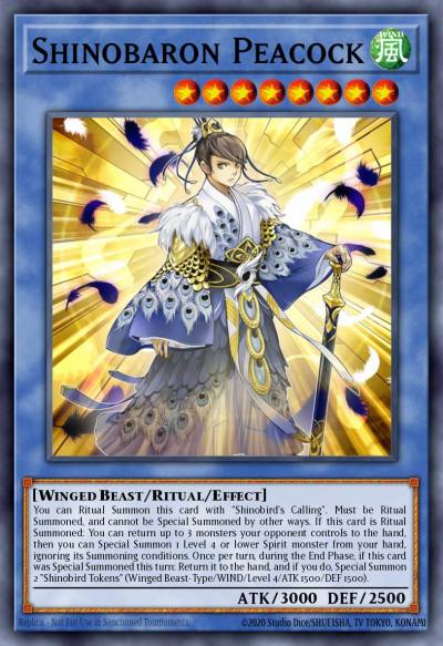 Shinobaron Peacock Rare MP17-EN201 2017 Mega-Tin Mega Pack Yugioh card