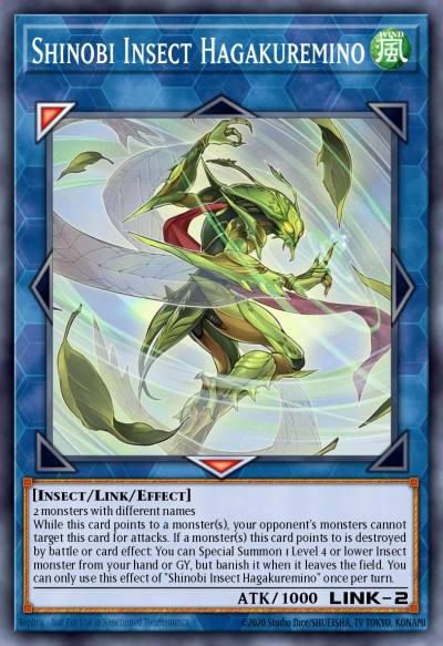 Shinobi Insect Hagakuremino Common MP22-EN183 2022 Tin of the Pharaohs Gods Yugioh card