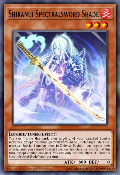 Shiranui Spectralsword Shade Super Rare SAST-EN017 Savage Strike Yugioh card