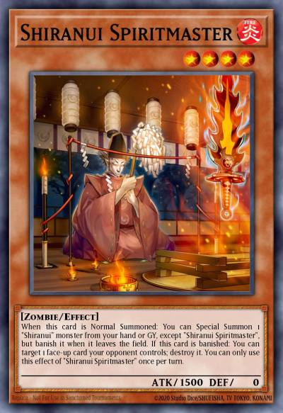 Shiranui Spiritmaster Rare MP16-EN201 2016 Mega-Tin Mega Pack Yugioh card