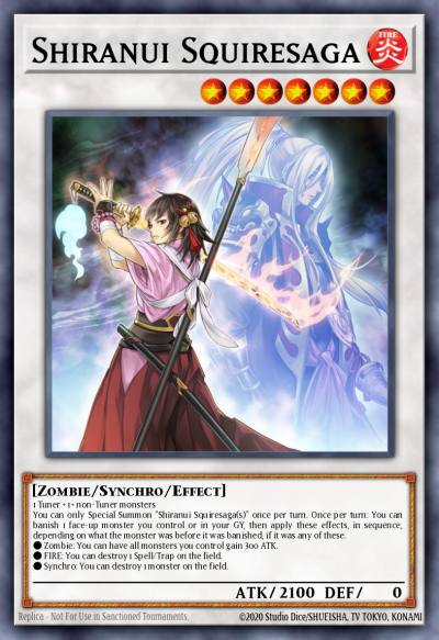 Shiranui Squiresaga Common SAST-EN041 Savage Strike Yugioh card