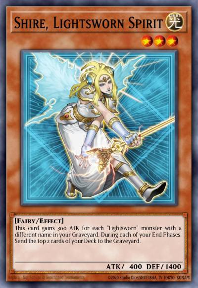 Shire Lightsworn Spirit Common SDLI-EN014 Realm of Light Structure Deck Yugioh card