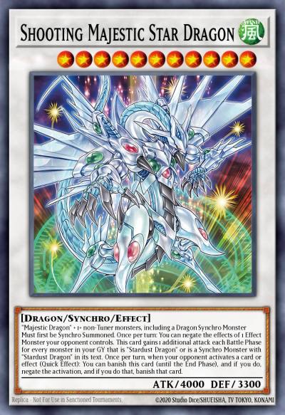 Shooting Majestic Star Dragon Secret Rare BLGG-EN092 Battles of Legend: Glorious Gallery Yugioh card