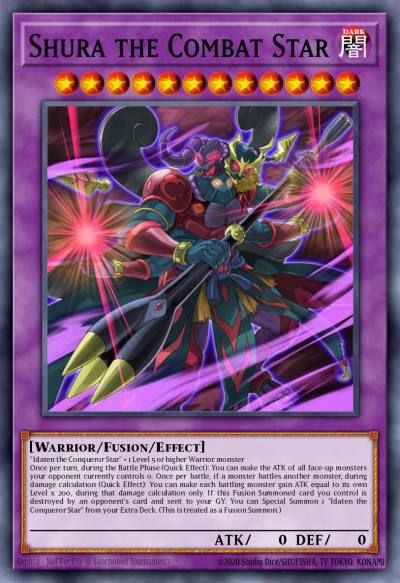 Shura the Combat Star Ultra Rare BLRR-EN040 Battles of Legend Relentless Revenge Yugioh card