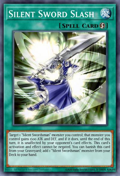 Silent Sword Slash Super Rare DPRP-EN004 Duelist Pack Rivals of the Pharaoh Yugioh card