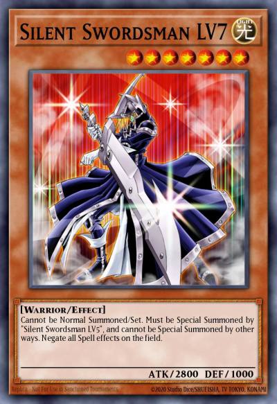 Silent Swordsman LV7 Duel Terminal Super Parallel Rare DT06-EN001 Duel Terminal 6a Yugioh card