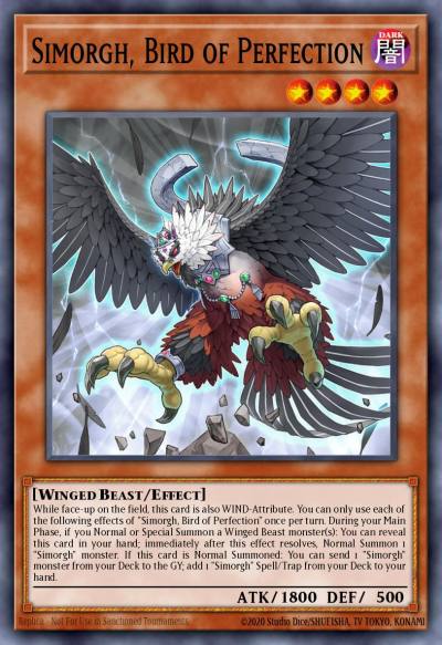 Simorgh Bird of Perfection Ultra Rare MP23-EN016 25th Anniversary Tin Dueling Heroes Mega Pack Yugioh card
