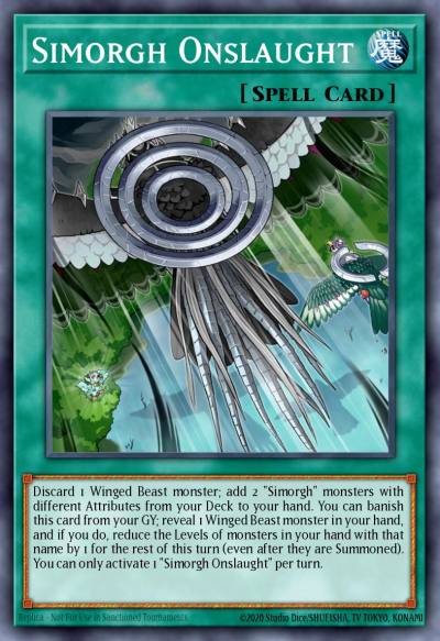 Simorgh Onslaught Common RIRA-EN061 Rising Rampage Yugioh card