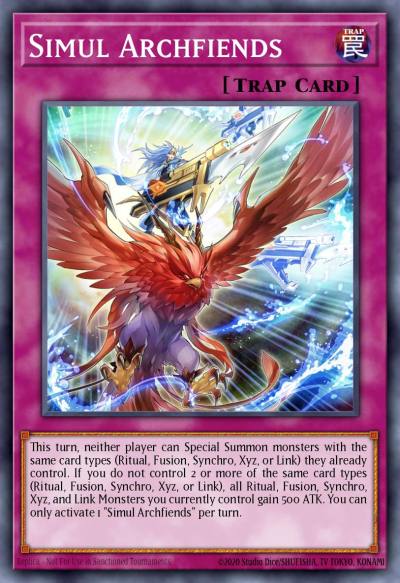 Simul Archfiends Common MP23-EN213 25th Anniversary Tin Dueling Heroes Mega Pack Yugioh card